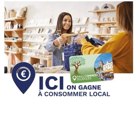 Le PASS commerces, une carte de fidélité qui permet de gagner des euros à chaque achat local !