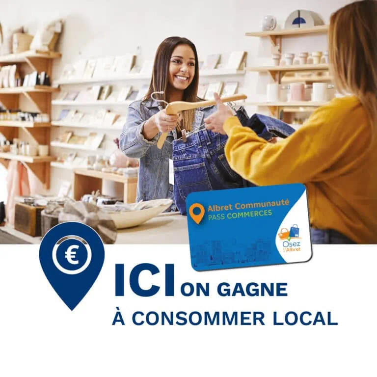 Le PASS commerces, une carte de fidélité qui permet de gagner des euros à chaque achat local !
