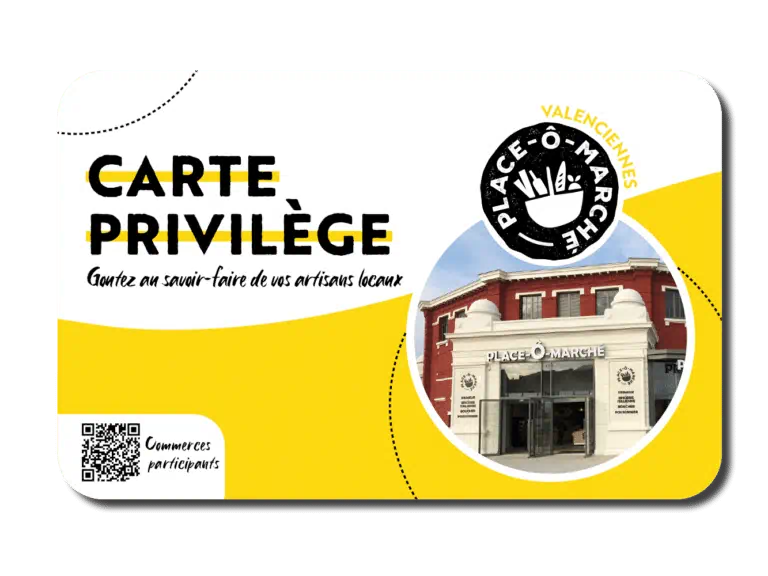Carte de fidélité Valenciennes Place ô marché